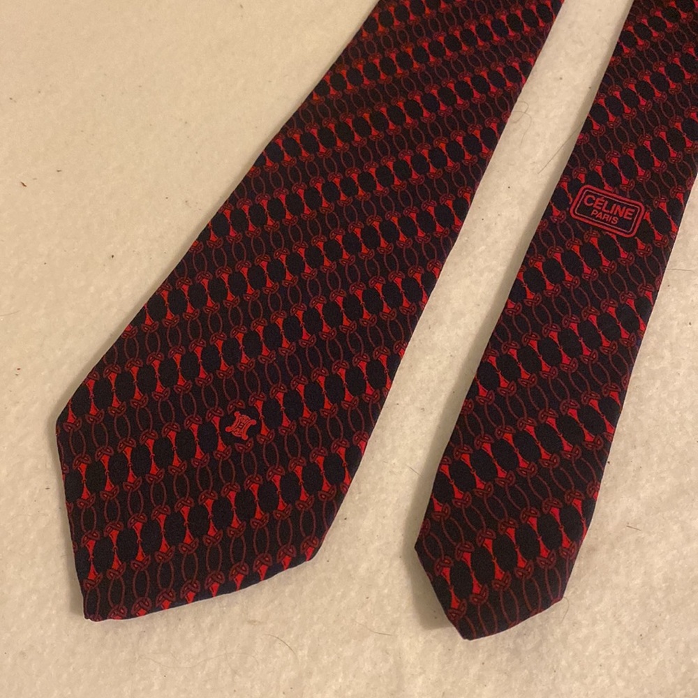 Celine Paris  silk tie